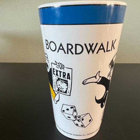 Vintage MR. MONOPOLY Board Game Tall Ceramic Cup / Mug ~  Hasbro 1999 - Picture 3 of 6